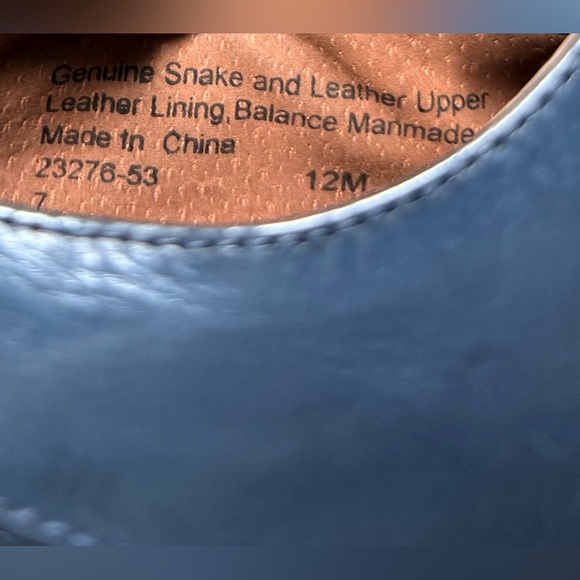 Stacy Adam’s Size 12 Navy Blue Snakeskin Men’s Shoes - Picture 12 of 16